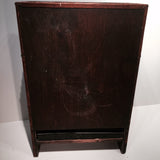 Antique Leather Covered Umbrella Stand - Back View - 2
