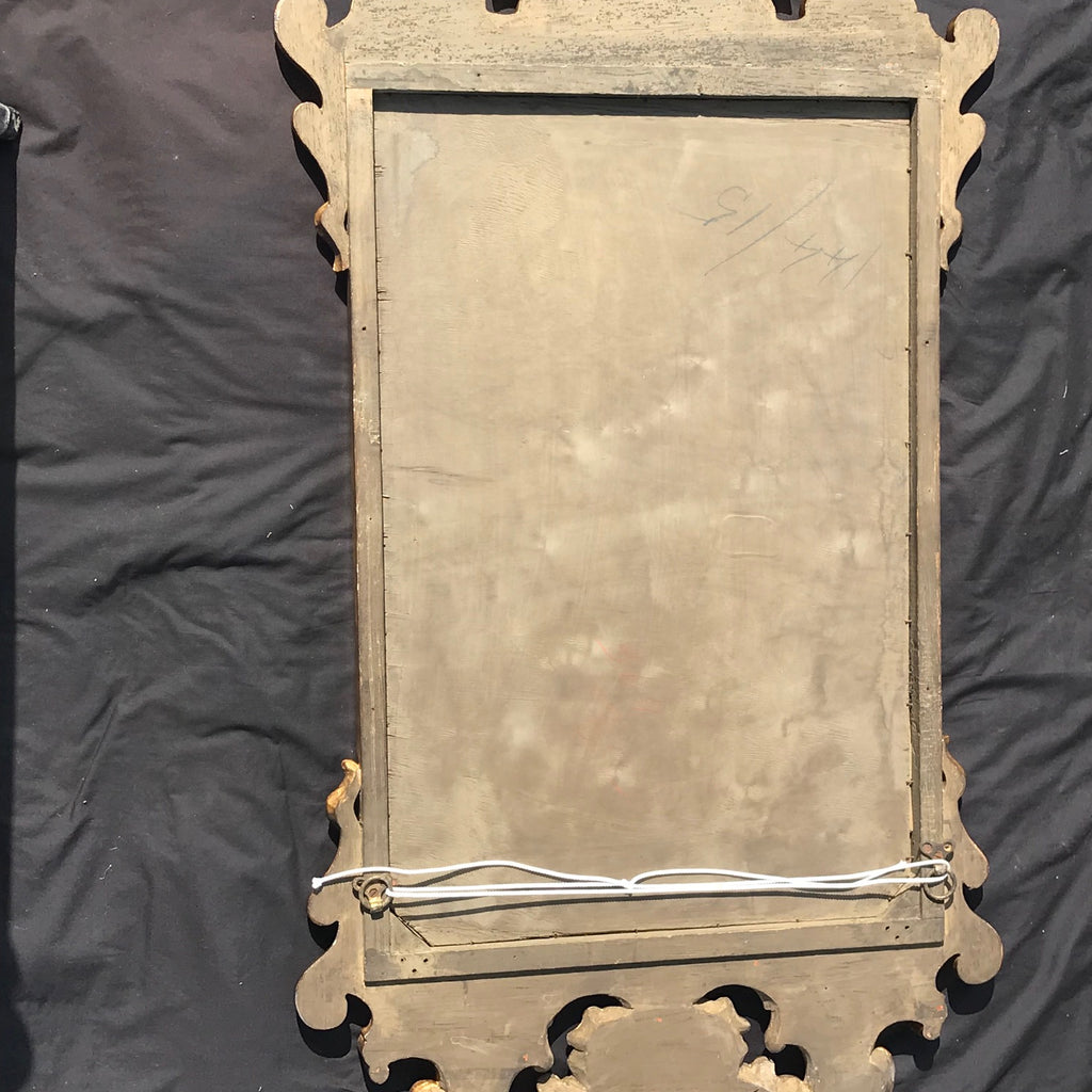 George III Carved & Gilded Rectangular Mirror - Back View - 7