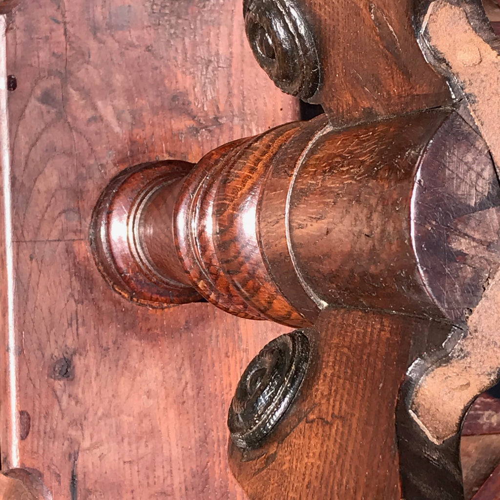 A Regency Oak Octagonal Table - Pedestal Detail View - 5