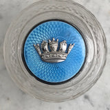 Early 20th Century Glass & Silver Enamel Topped Bottle - Detail View - 3