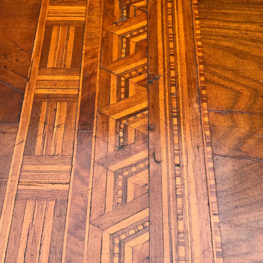 19th Century Inlaid Pedestal Table - Detail View - 3