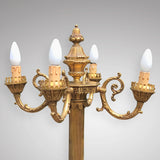 Italian Mid Century Gilt Metal Standard Lamp - Detail View - 2