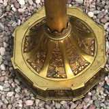 Italian Mid Century Gilt Metal Standard Lamp - Detail View - 4