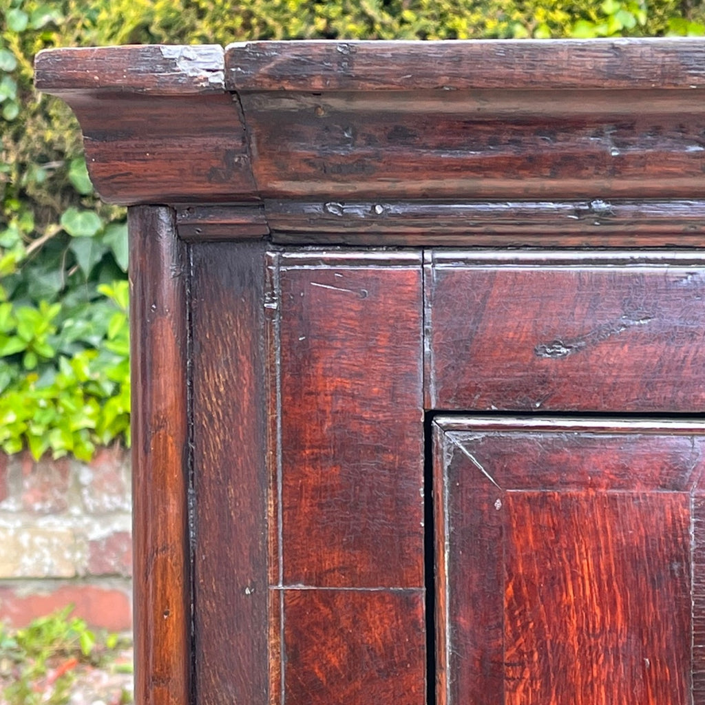 George III Oak Corner Cupboard - Detail View - 4