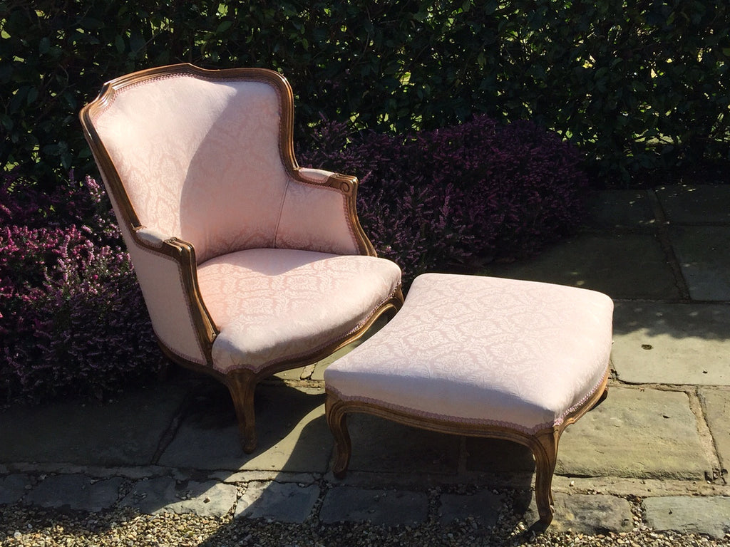 French Armchair with  Footstool - Hobson May Collection - 3