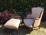 French Armchair with  Footstool - Hobson May Collection - 1