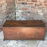 Early 19th Century Elm Blanket Box - Back View - 4