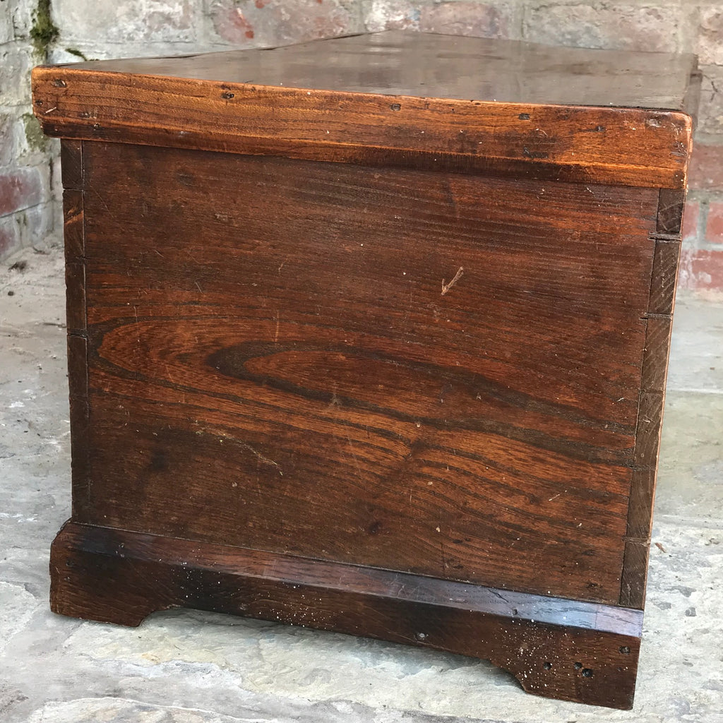 Early 19th Century Elm Blanket Box - Side View - 2