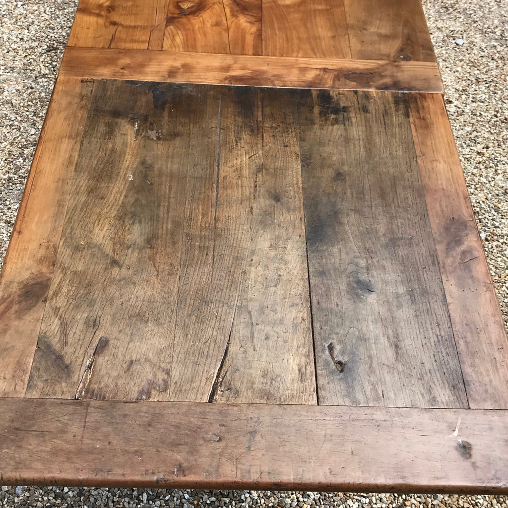 19th Century Fruitwood Extending Dining Table - Extended Leaf View - 8