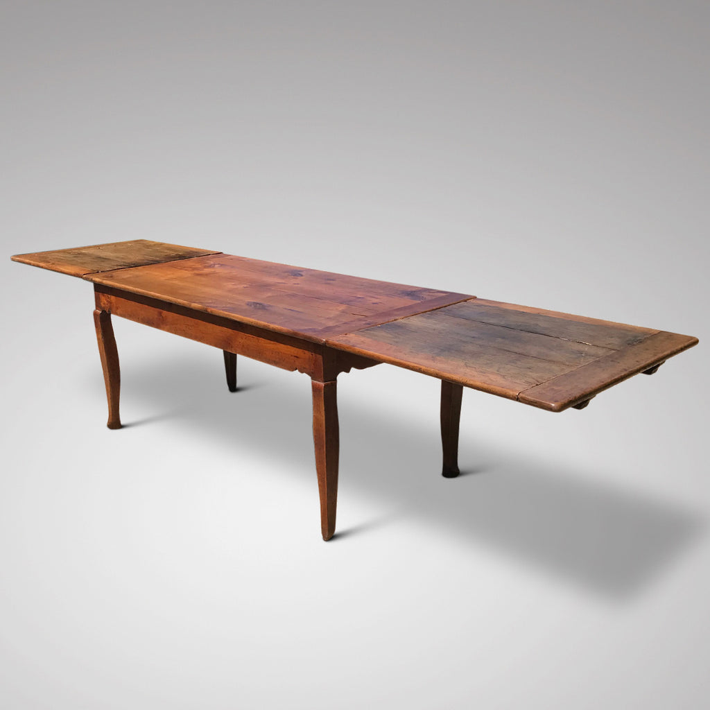 19th Century Fruitwood Extending Dining Table - Main Extended View - 1