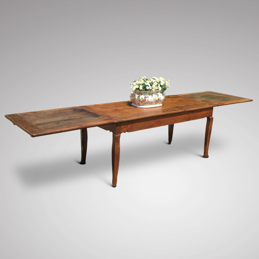 19th Century Fruitwood Extending Dining Table - Extended View - 6