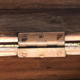 19th Century Teak Brass Cornered Trunk - Detail View - 7