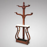 Victorian Mahogany Hall Stand with Marble Top - Main View - 1