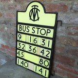 Art Deco Bus Stop Sign - Side View-2