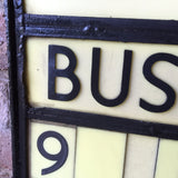 Art Deco Bus Stop Sign  - Top Detail View-4
