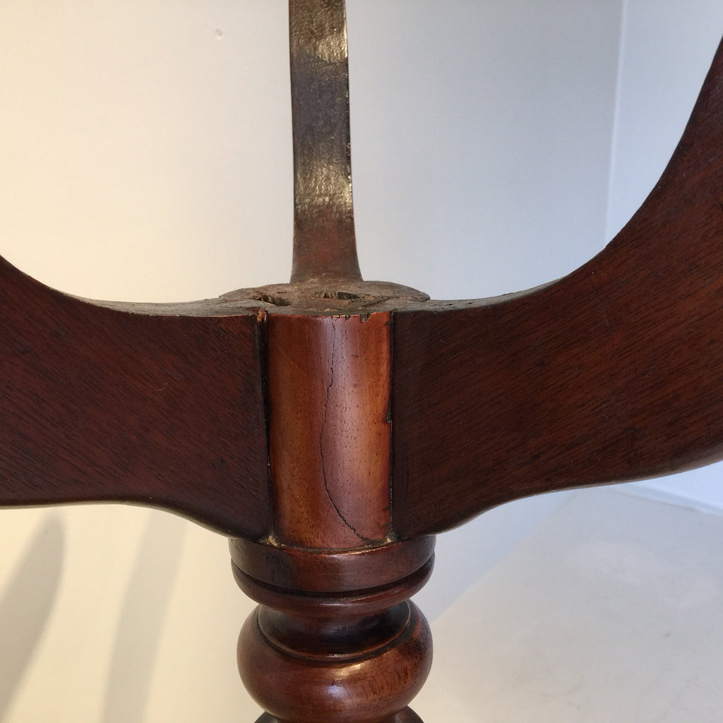 19th Century Mahogany Tilt Top Table - Detail View of Base - 7