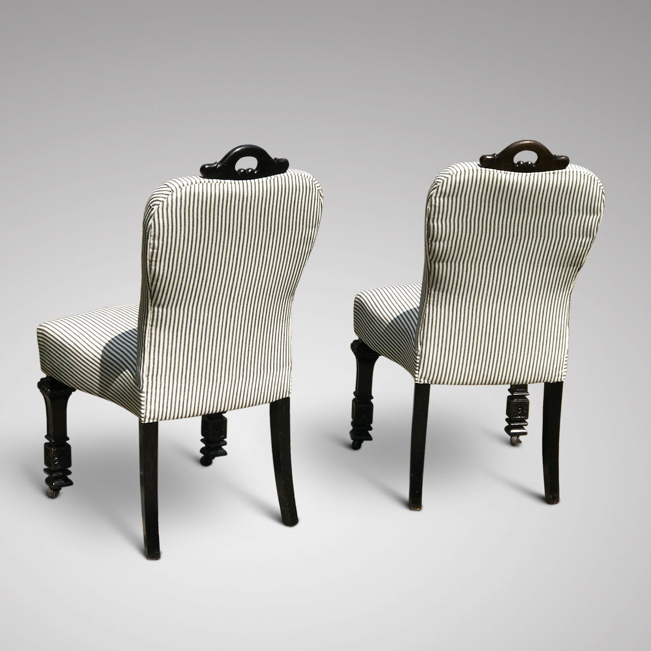 Pair of 19th Century Ebonised Side Chairs – Hobson May Collection