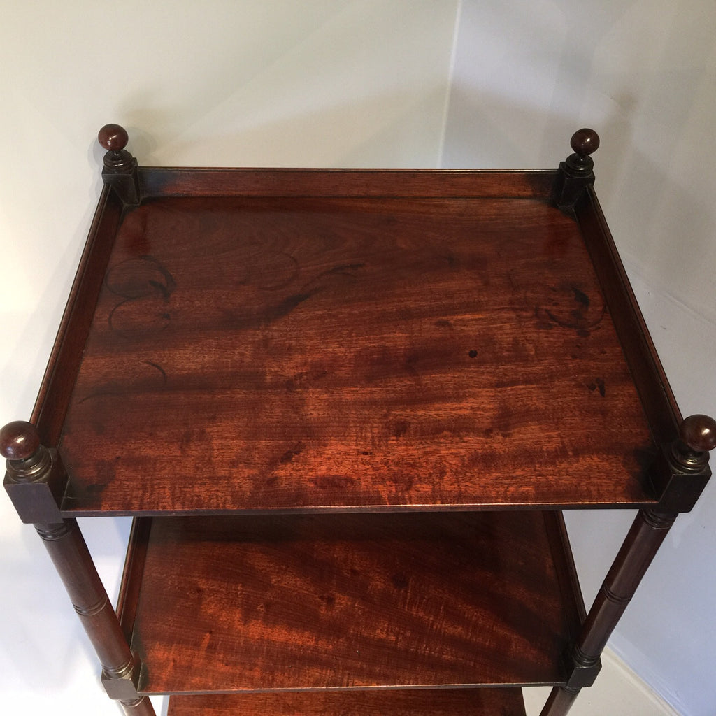 George IV Mahogany Whatnot - Top View