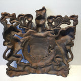 Antique Royal Coat of Arms -Back View