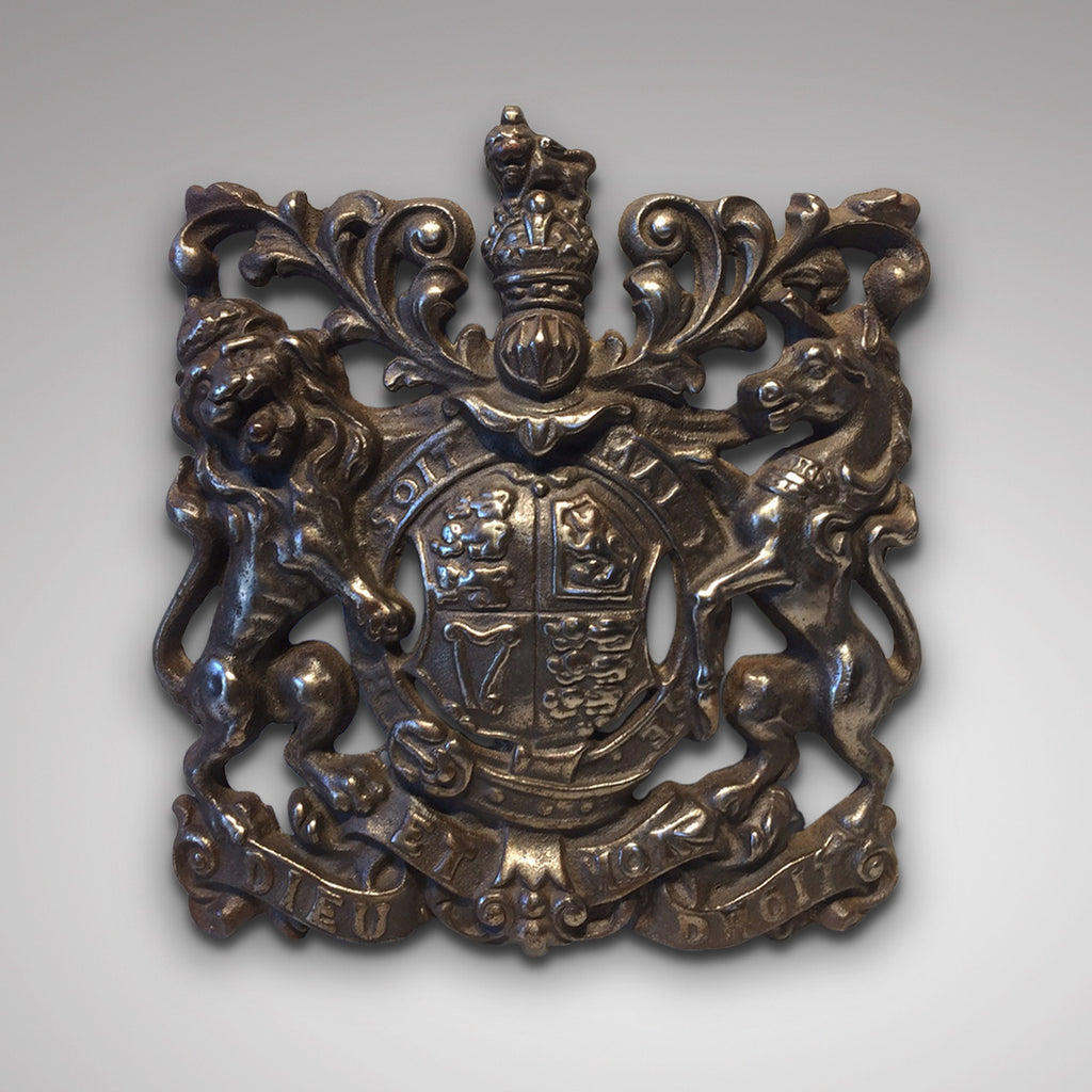Antique Royal Coat of Arms - Hobson May Collection - Front View