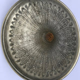 Regency Silvered Brass Urn Shaped Coal Bin -Underside View of Lid - 5