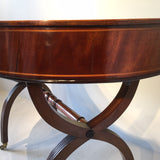 Antique Mahogany Kidney Shaped Writing Table - Side View Two
