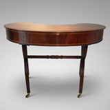 Antique Mahogany Kidney Shaped Writing Table - Back View Two