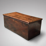 19th Century Elm Chest/Coffee Table - front and side view 2
