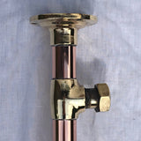 Early 20th Century Copper Towel Rail with Brass Fittings - Detail View - 5