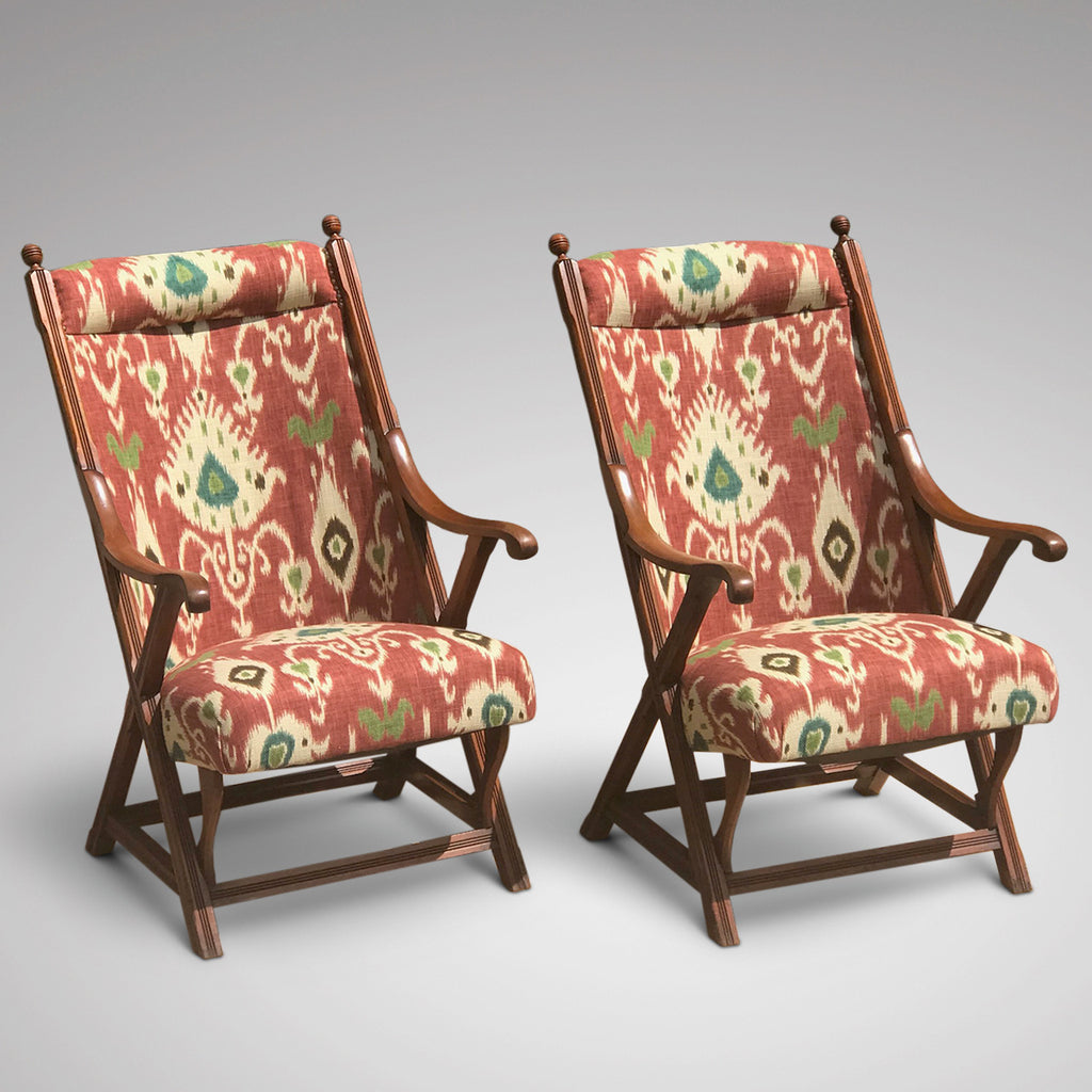Pair of 19th Century Aesthetic Period Chairs - Front View - 4
