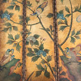 Exquisite 19th Century Painted Leather Screen - Main View -2