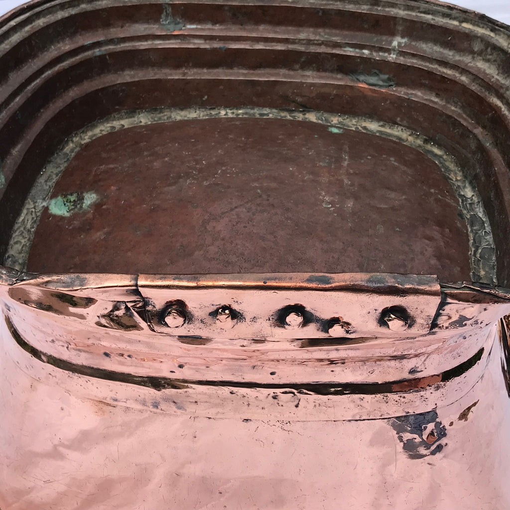 18th Century Century French Copper Bowl - Detail View - 8