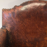 Early 20th Century Leather Armchair - Back detail view 