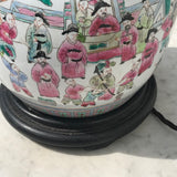 19th Century Chinese Famille Rose Table Lamp - Detail View - 3