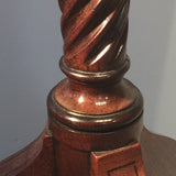 Regency Mahogany Reading Table - Detail view of pedestal