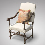 Late 19th Century Open Armchair - Front & side view 1