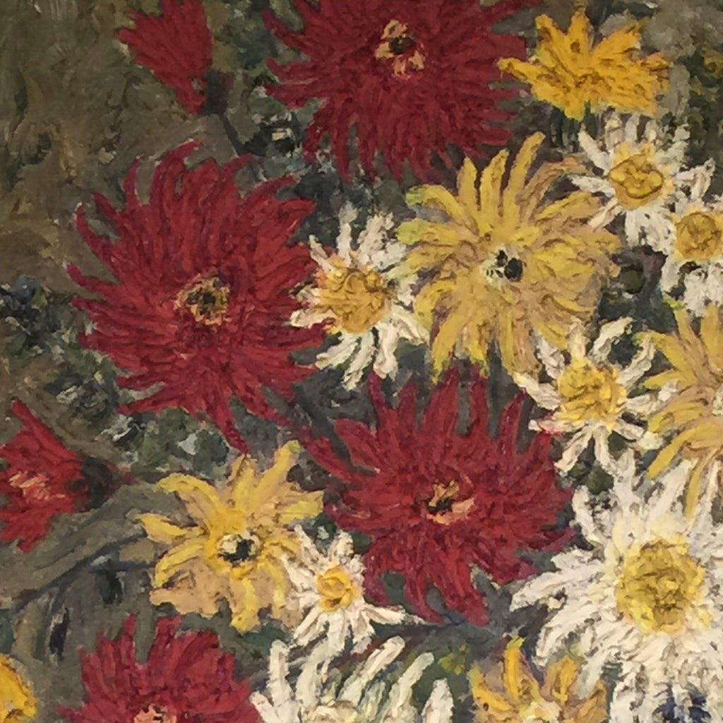 Large 20th Century Floral Still Life Oil Painting - Detail View- 3
