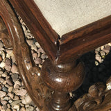 Pair of 19th Century Walnut Stools in Charles II Style - Detail View - 6