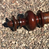Victorian Mahogany Country House Curtain Pole - Detail View - 3