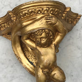 Pair of 19th Century Italian Carved Limewood & Gilt Wall Brackets - Detail View - 3