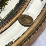 19th Century Oval Gilt Mirror - detail View - 2