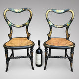 Pair of Victorian Papier Mache Children's Chairs - Main View - 3