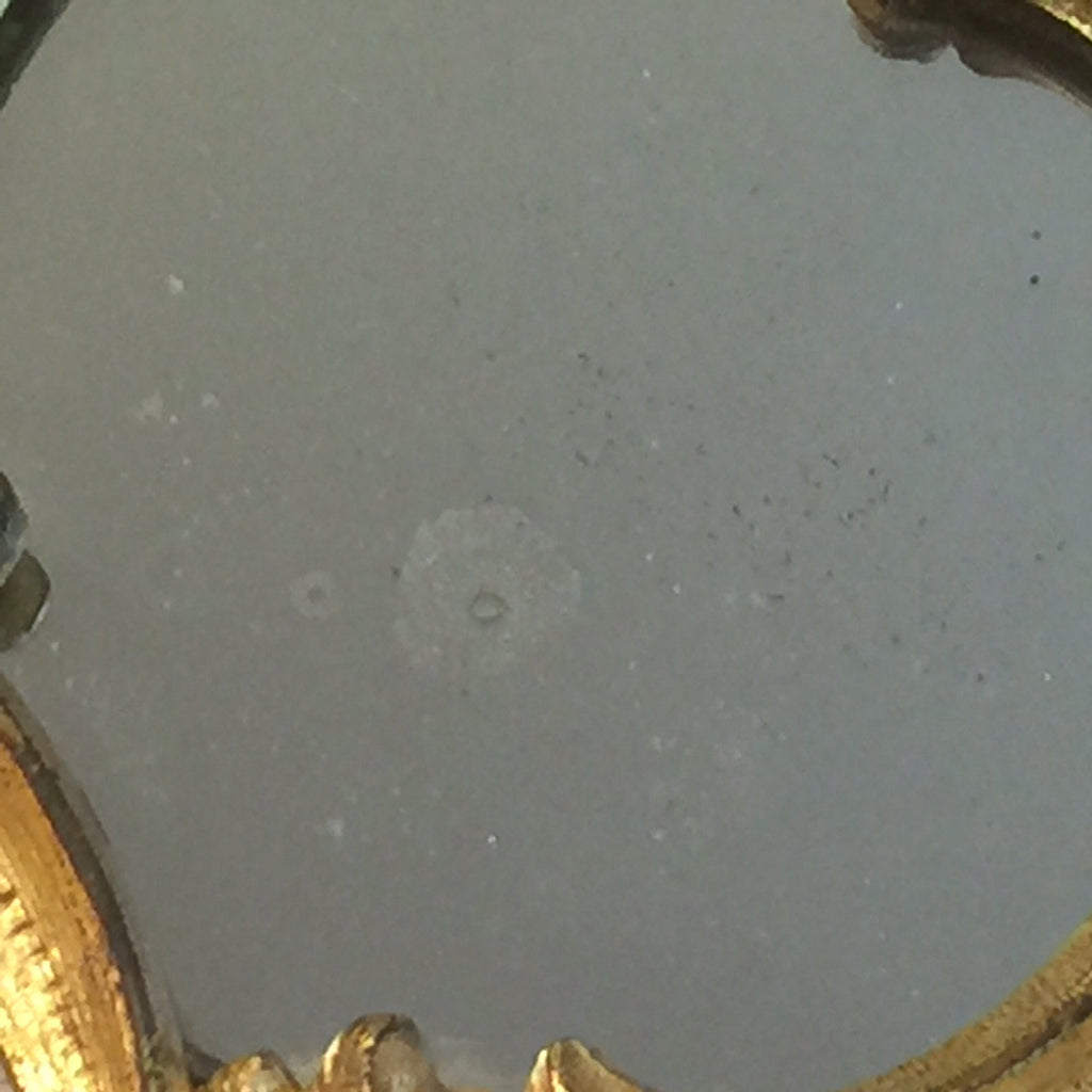 A Pair of 19th Century Gilt Metal Girandoles - Close up view of glass 2