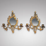 A Pair of 19th Century Gilt Metal Girandoles - Main image of pair
