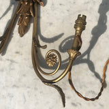 Pair of Early 20th Century Giltwood Wall Sconces - Detail View - 7