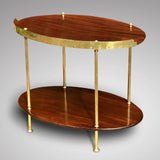 Early 20th Century Mahogany & Brass Oval Etagere - Back View - 2