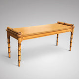 Regency Style Faux Bamboo Hall Bench - Main View - 1