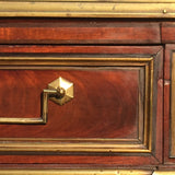French Empire Mahogany Console/Hall Table - Drawer detail view- 6