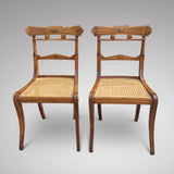 Set of 8 Regency Fruit Wood Dining Chairs - Hobson May Collection - 8