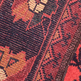 Superb Afghan Wool Runner - Detail View - 5